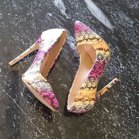 BRAND NEW SHOEDAZZLE STYLISH  MULTICOLOR STILETTO HEELS PUMP - Picture 11 of 16